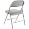 Global Industrial Vinyl Seat Folding Chair, Gray 607863GY - alternate 2